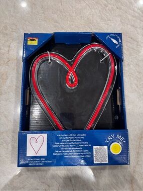 Red Heart Neon LED Wall Sign